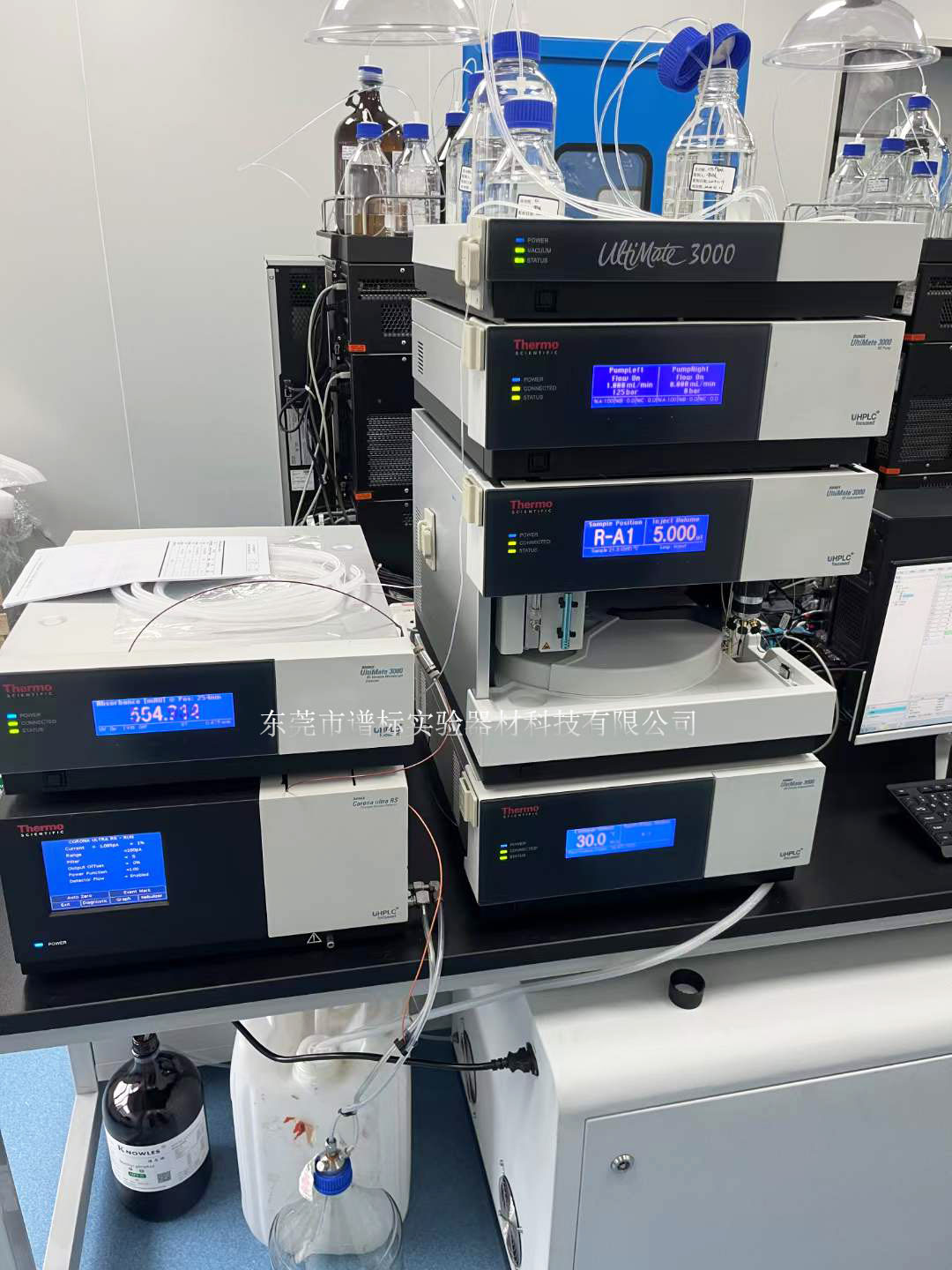 23日赛默飞液相色谱U3000＋VWD+CAD安装调试在成都某药物研发